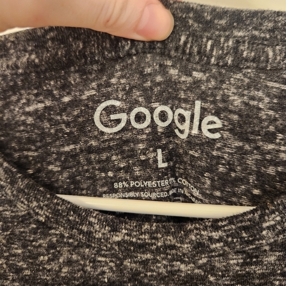 Mens Size L Grey Google Youtube Logo Short Sleeve T Shirt #V515 - Picture 2 of 5